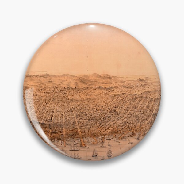 Item preview, Birds Eye View of San Francisco 1868 designed and sold by Speckle.