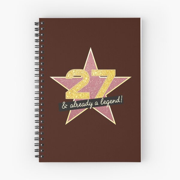 Item preview, 27th Birthday Gifts - 27 Years old & Already a Legend designed and sold by betternotes.