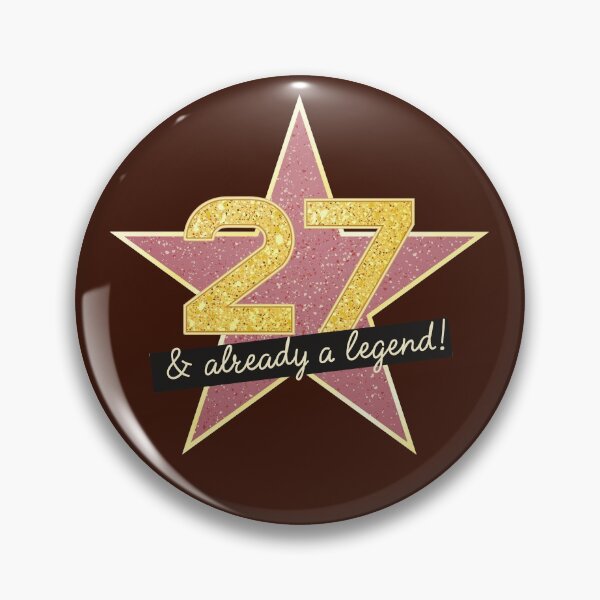 Item preview, 27th Birthday Gifts - 27 Years old & Already a Legend designed and sold by betternotes.