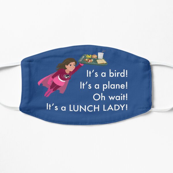 Brunette Superhero Lunch Lady Mask