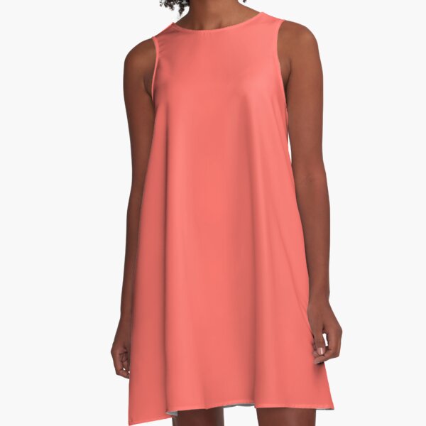 coral a line dress