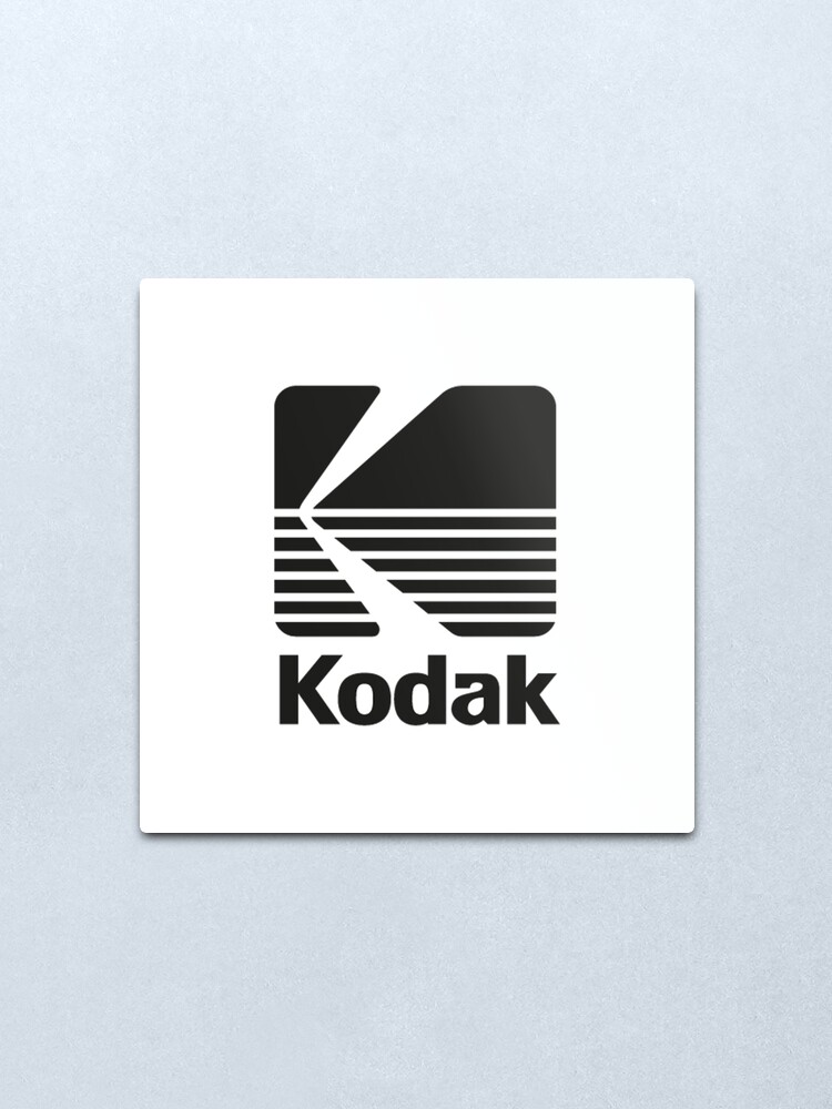 Kodak Film Logo High Quality Metal Print By Justmannuy Redbubble