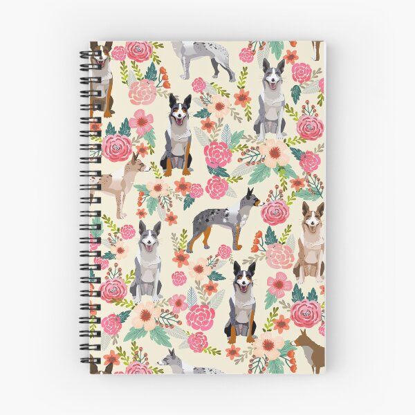 Item preview, australian koolie dog florals - cute dog, black dog, pet, australian koolie  designed and sold by PetFriendly.