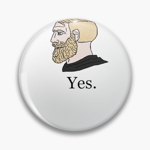Item preview, Yes Chad Nordic gamer meme king designed and sold by Johblanc.
