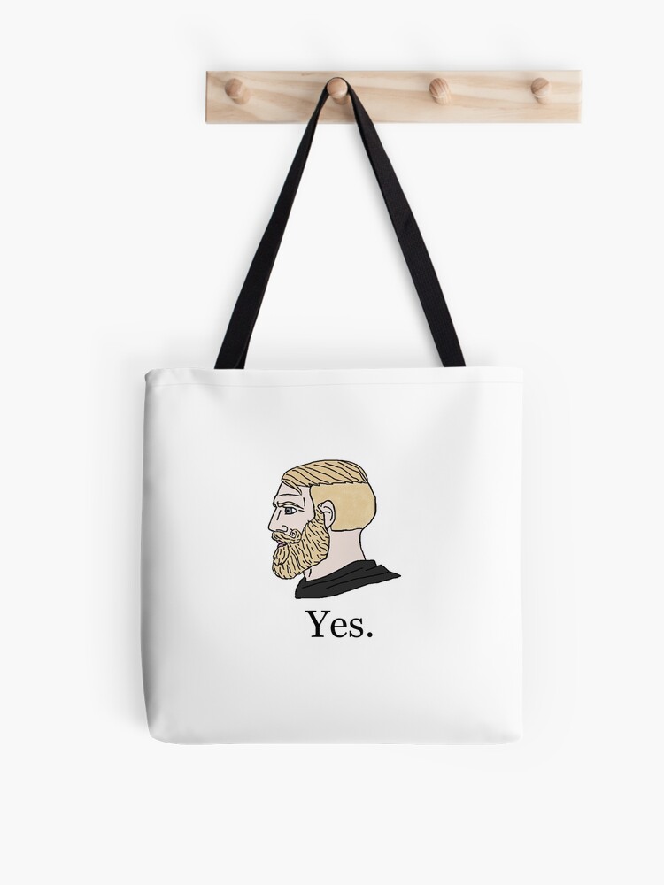 Yes Chad Nordic gamer meme king | Tote Bag