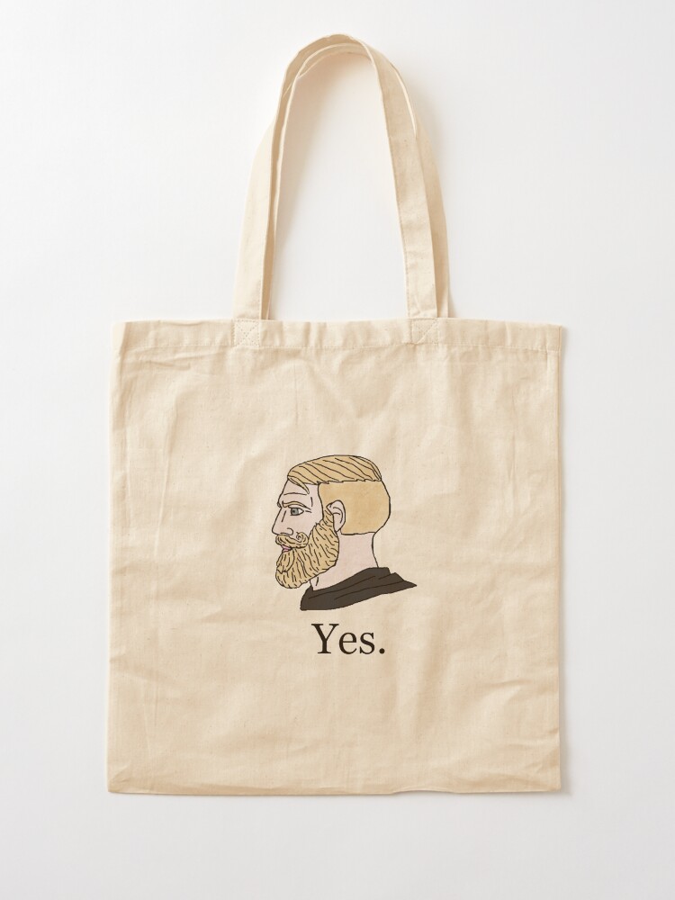 Yes Chad Nordic gamer meme king | Tote Bag