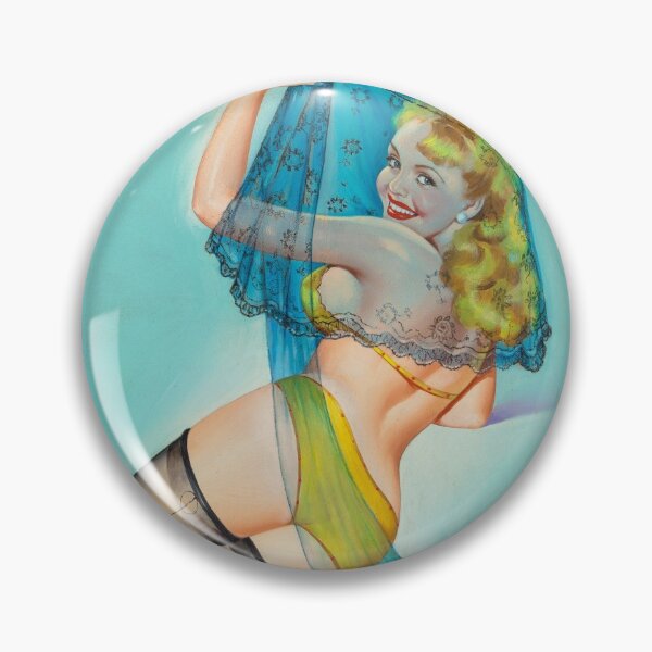 Item preview, Vintage Pin Up Girl Art Piece From 50s designed and sold by critterville.