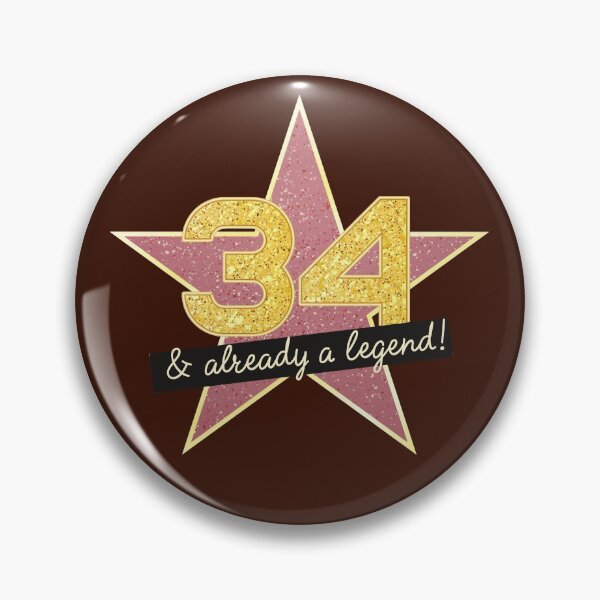 Item preview, 34th Birthday Gifts - 34 Years old & Already a Legend designed and sold by betternotes.