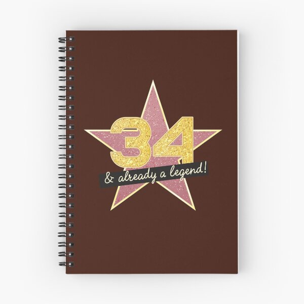 Item preview, 34th Birthday Gifts - 34 Years old & Already a Legend designed and sold by betternotes.