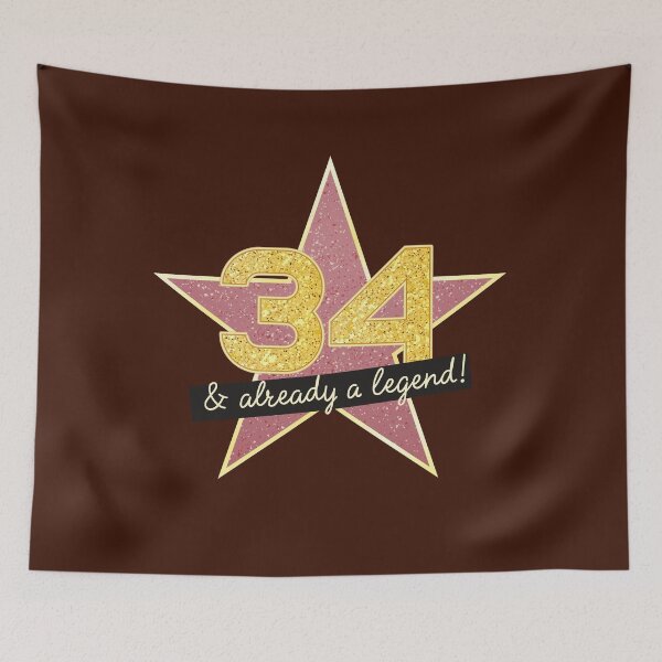 Item preview, 34th Birthday Gifts - 34 Years old & Already a Legend designed and sold by betternotes.