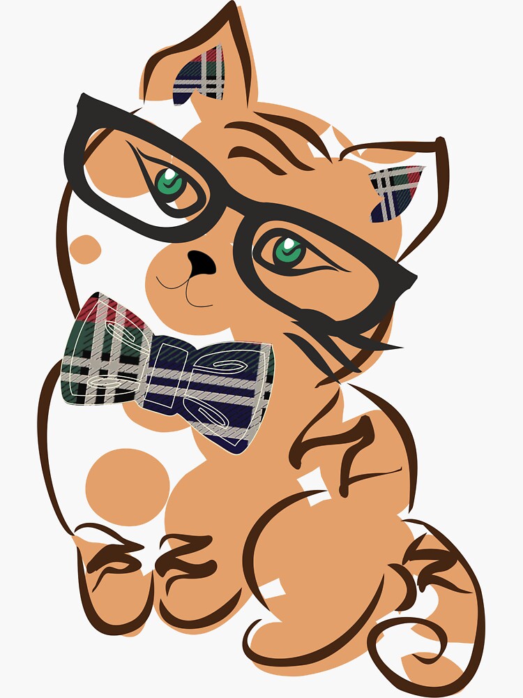 "science cat" Sticker for Sale by klabukovay Redbubble