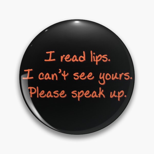 Item preview, Orange I Read Lips designed and sold by Elle  Hazlett.
