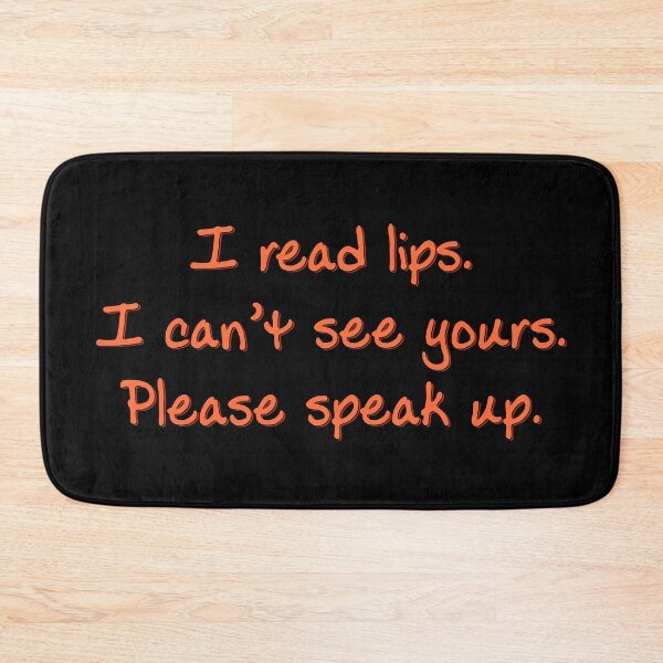Item preview, Orange I Read Lips designed and sold by Elle  Hazlett.