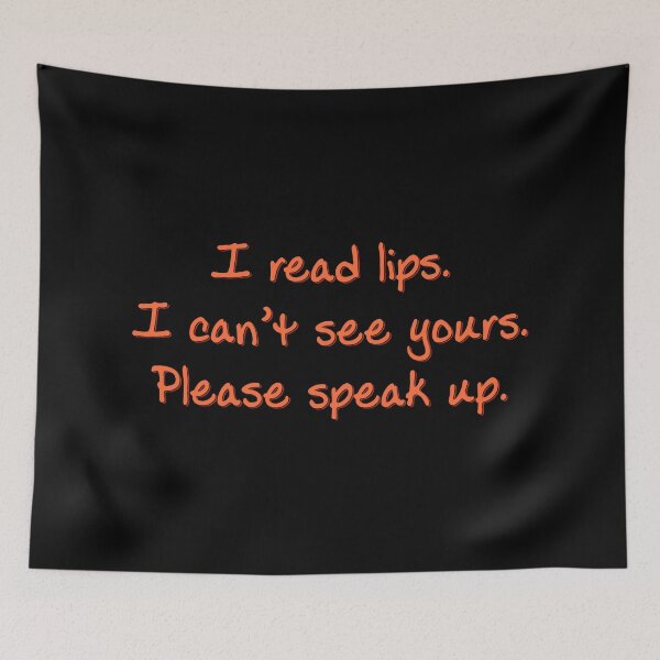 Item preview, Orange I Read Lips designed and sold by Elle  Hazlett.