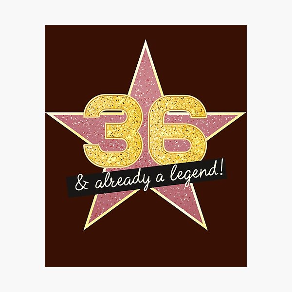 Item preview, 36th Birthday Gifts - 36 Years old & Already a Legend designed and sold by betternotes.