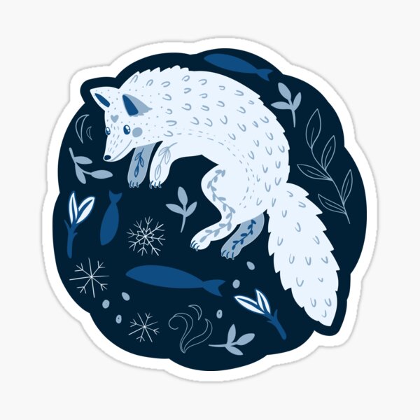 Item preview, Cute polar fox  designed and sold by Elsbet.