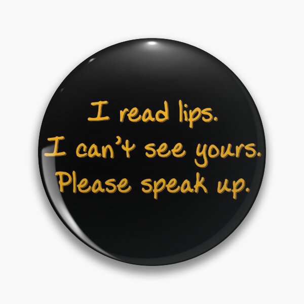 Item preview, Yellow I Read Lips designed and sold by Elle  Hazlett.