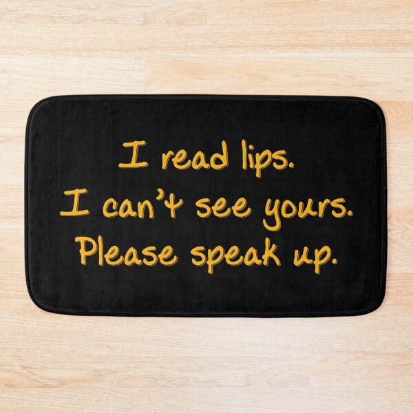 Item preview, Yellow I Read Lips designed and sold by Elle  Hazlett.