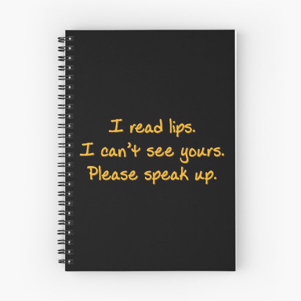 Item preview, Yellow I Read Lips designed and sold by Elle  Hazlett.