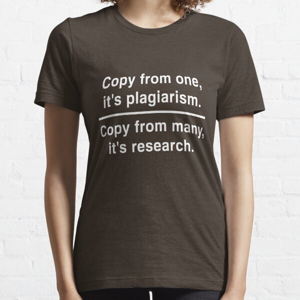 plagiarism Is Prohibited' Print T Shirt, Tees For Men, Casual