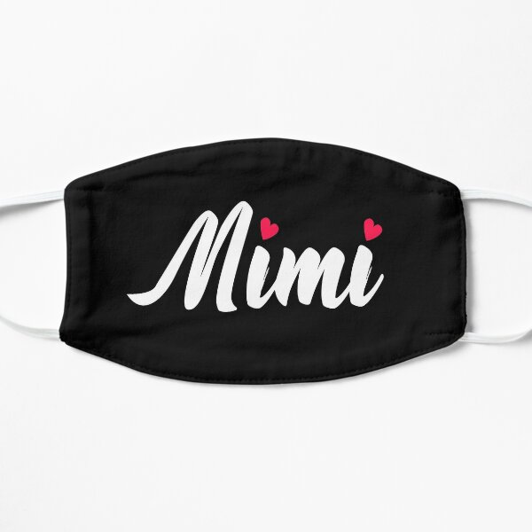 Mimi Love Hearts Cute Gift for Best Grandma Ever Blessed with GrandKids Flat Mask