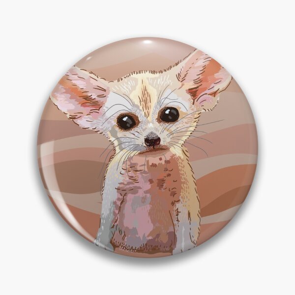 Item preview, Fennec fox on the colourful wavy background designed and sold by korasi.