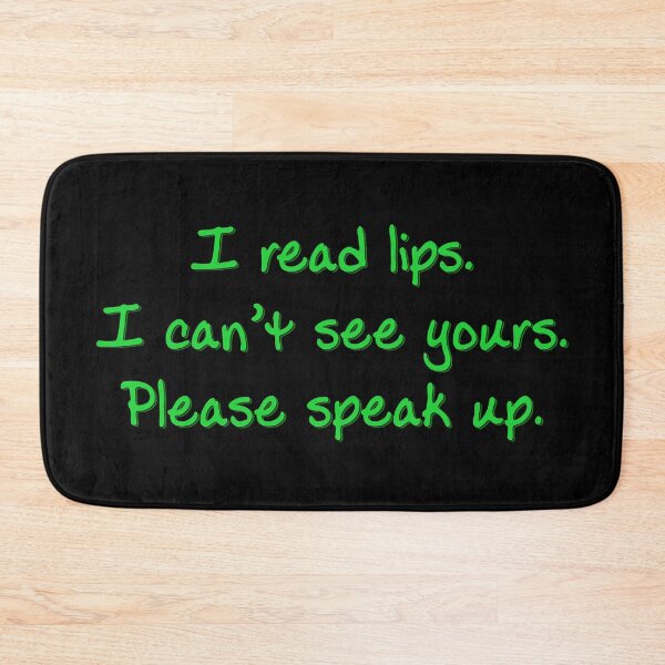 Item preview, Green I Read Lips designed and sold by Elle  Hazlett.