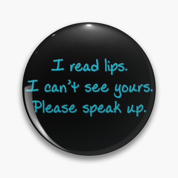 Item preview, Blue I Read Lips designed and sold by Elle  Hazlett.