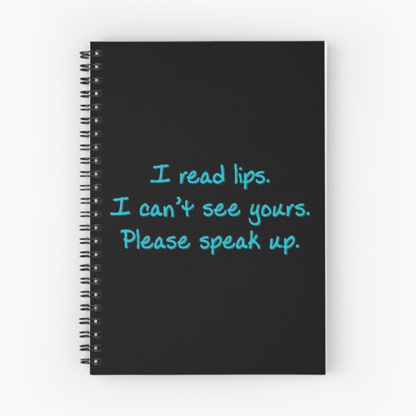 Item preview, Blue I Read Lips designed and sold by Elle  Hazlett.