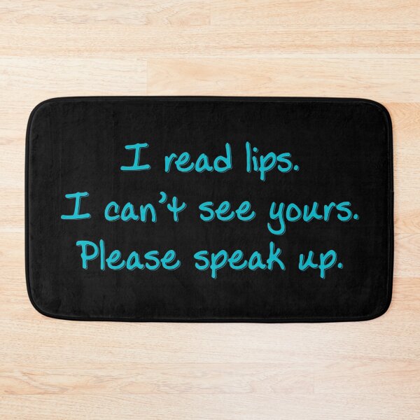 Item preview, Blue I Read Lips designed and sold by Elle  Hazlett.