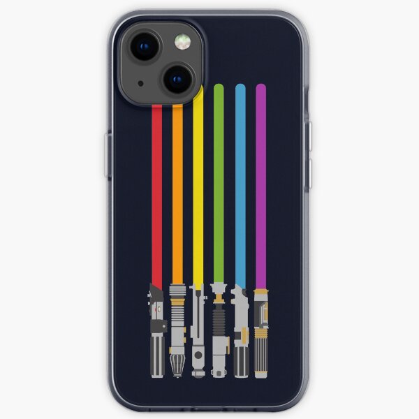 Lightsaber Rainbow iPhone Soft Case