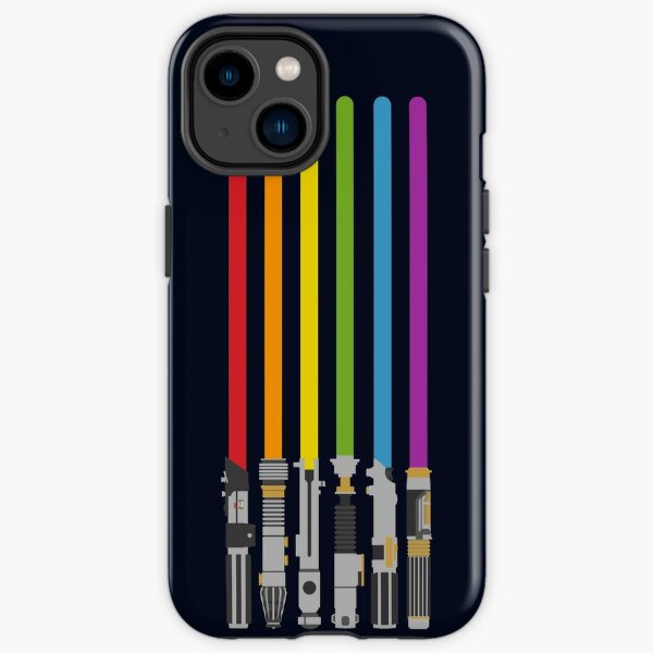 Lichtschwert Regenbogen iPhone Robuste Hülle