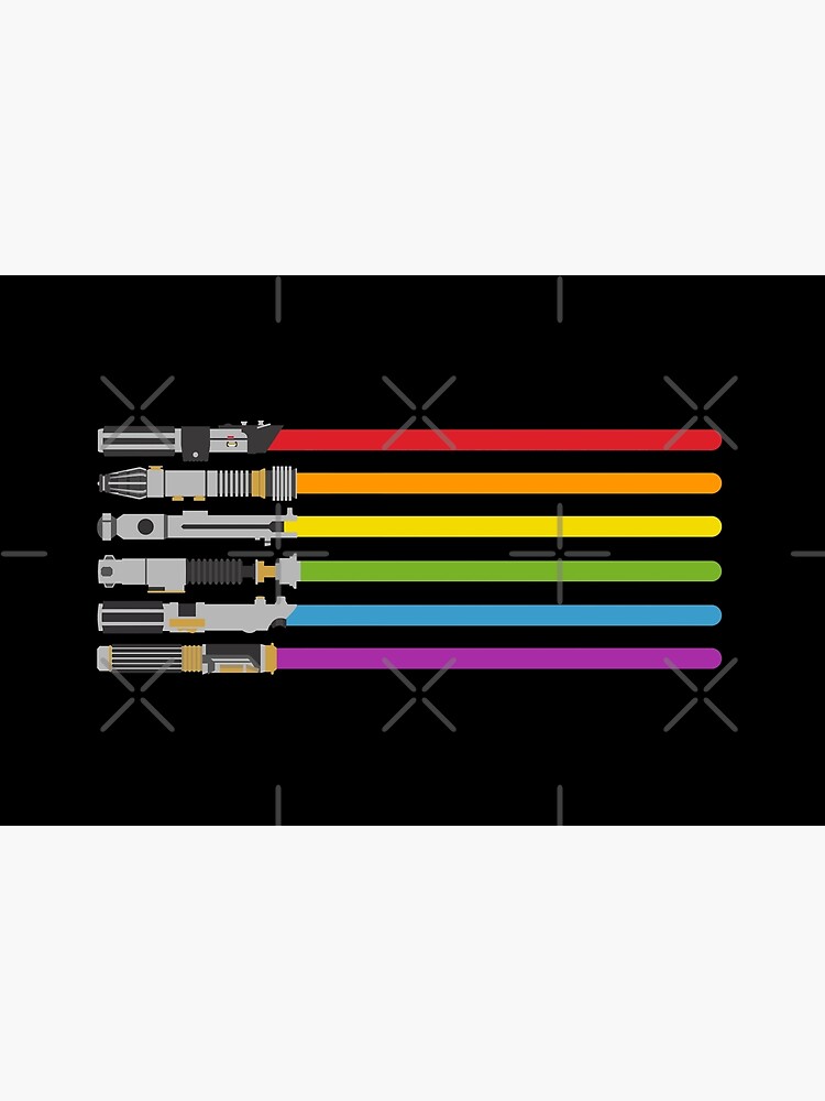 Lightsaber Rainbow by halfabubble