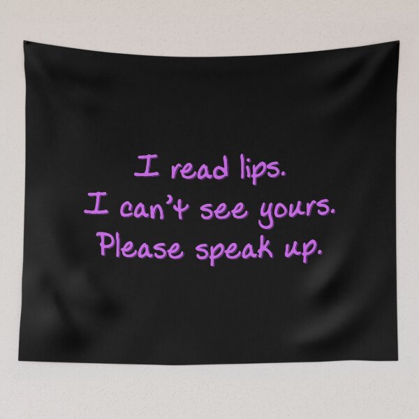 Item preview, Purple I Read Lips designed and sold by Elle  Hazlett.
