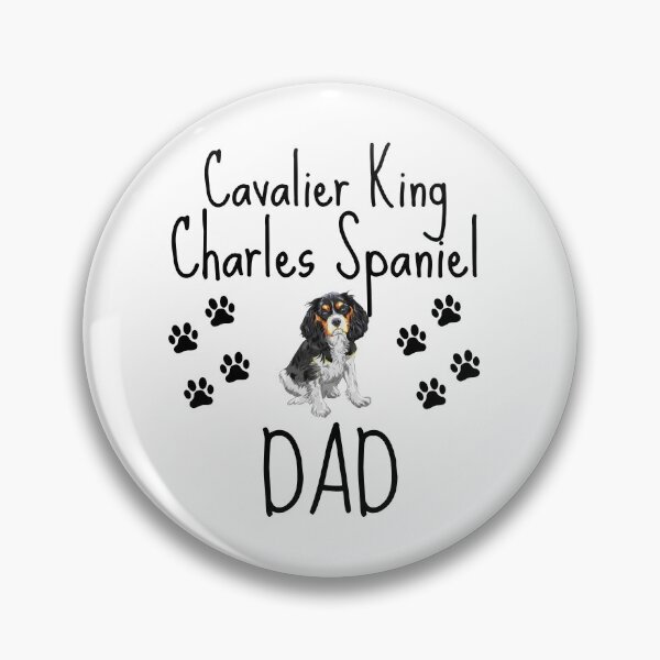 Item preview, Cavalier King Charles Spaniel dad - Black and white designed and sold by Beyond Words.