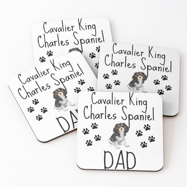Item preview, Cavalier King Charles Spaniel dad - Black and white designed and sold by Beyond Words.