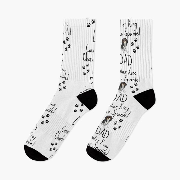 Item preview, Cavalier King Charles Spaniel dad - Black and white designed and sold by Beyond Words.