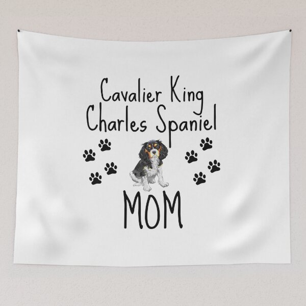 Item preview, Cavalier King Charles Spaniel Mom - Black and white designed and sold by Beyond Words.