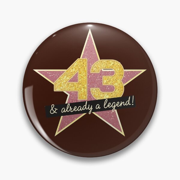 Item preview, 43rd Birthday Gifts - 43 Years old & Already a Legend designed and sold by betternotes.