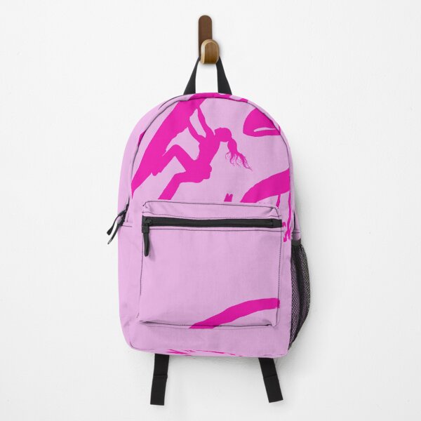 Item preview, Boulder girl bouldering lettering in pink with bouldering girl light pink bouldering gift designed and sold by MadandMean.