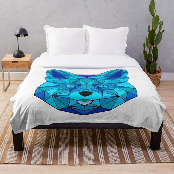 Artikelvorschau, Geometrischer Fuchs - Blau entworfen und verkauft von Geometricshow.