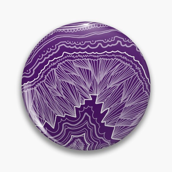 Item preview, Plum Purple Geode Drawing designed and sold by ColorObsession.