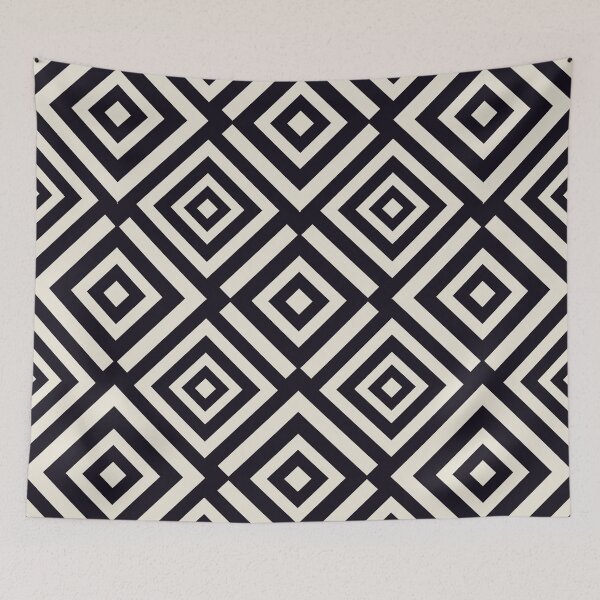 Item preview,  " Karma " Beige & Black Psychedelic Pattern designed and sold by Eiviay.