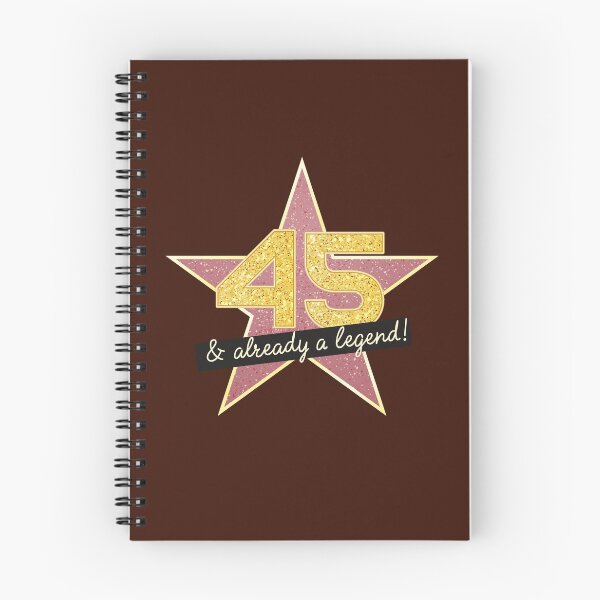Item preview, 45th Birthday Gifts - 45 Years old & Already a Legend designed and sold by betternotes.