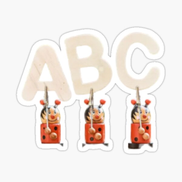 Cat and dog with letters Sticker