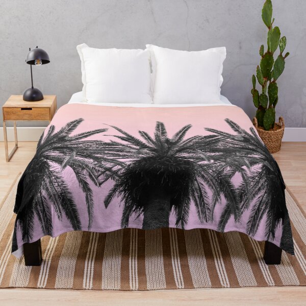 Item preview, Ombre Pink Sky Palm Tree designed and sold by MarzStudio.