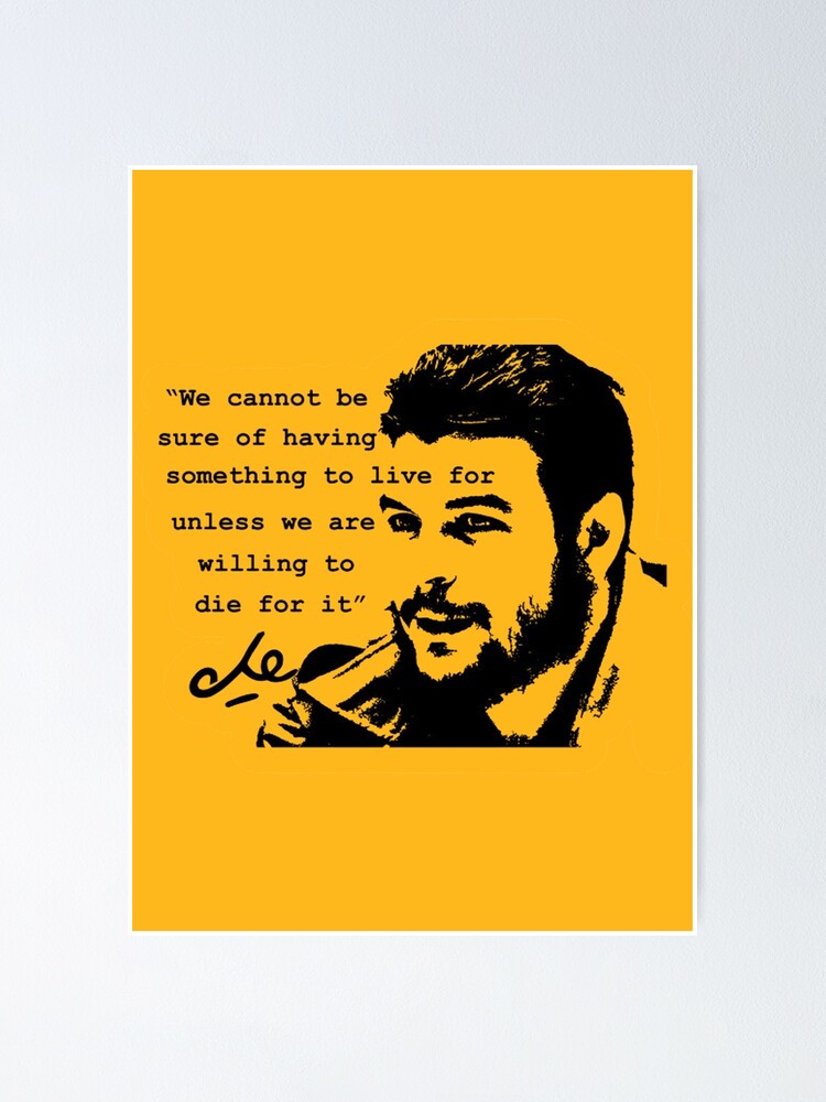 Poster Citation De Che Guevara Par Luxurzilla Redbubble