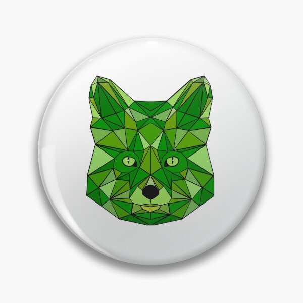 Item preview, Geometric Fox - Green designed and sold by Geometricshow.