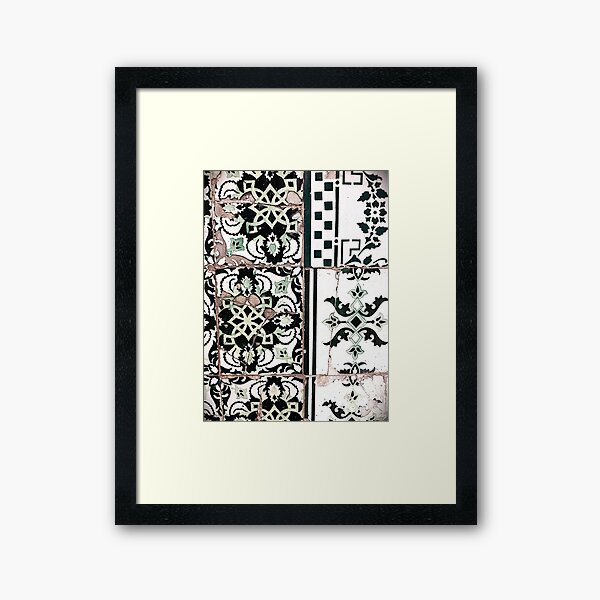 Portugal Tile Number Nineteen Framed Art Print