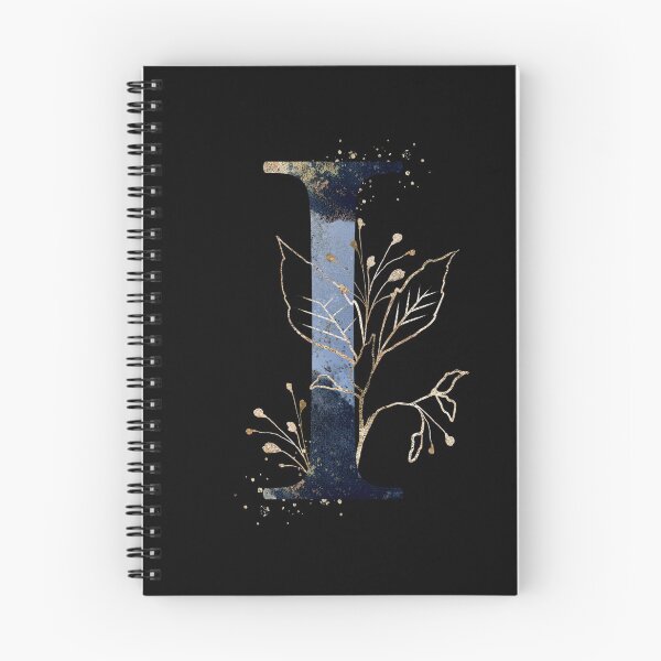 Item preview, Floral Initial Letter I, Monogram designed and sold by PinkLotusArt.